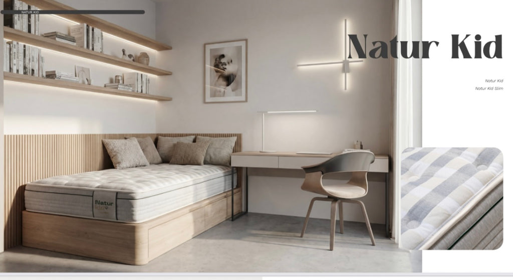 Natur Kid Slim – habitación infantil con colchón en cama nido